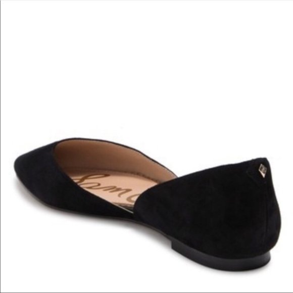 Sam Edelman Rodney D'orsay Women's Flats Black Suede Pointed Toe Flats I Sz 8.5 - Picture 2 of 6